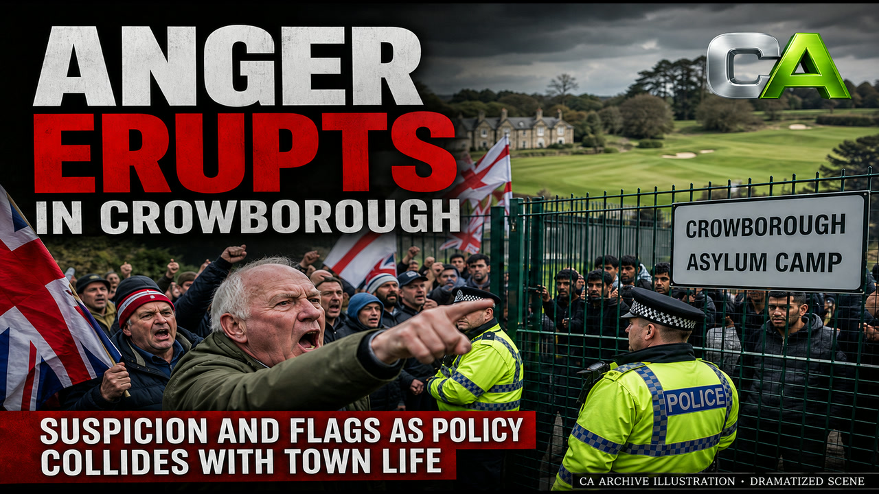 Operation Reassure: Crowborough’s Sitcom-Style Stand-Off Over Migrant Camp | Full CA News Report
