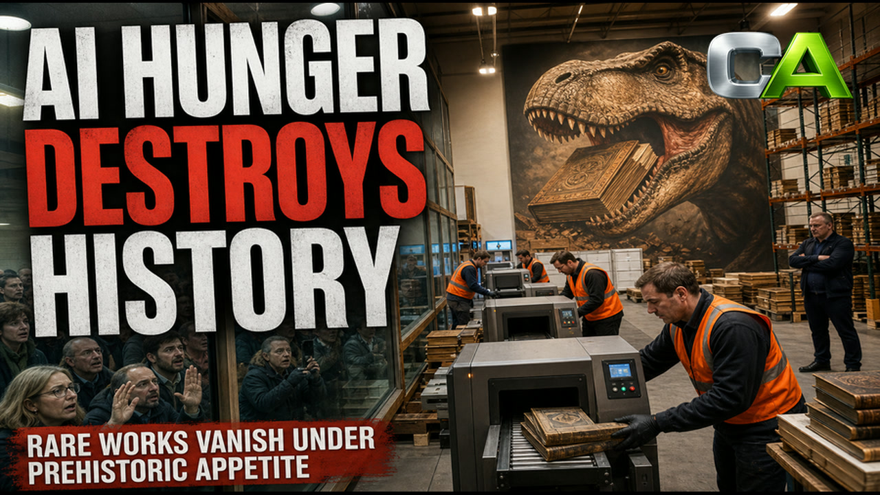 Amazon’s Dino-Squad Caught Devouring Rare Books for AI | Full CA News Report