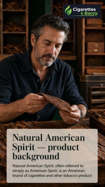 Natural American Spirit — product background
