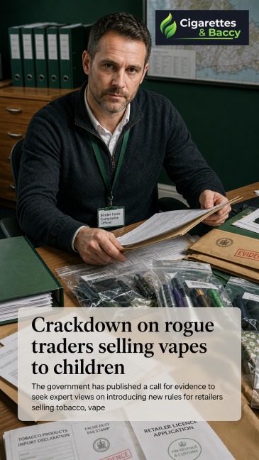 Crackdown on rogue traders selling vapes to children