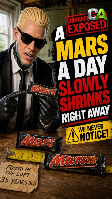 Mars Bar Shrinkflation Exposed in Hoarder's Time Capsule