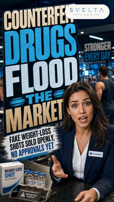 COUNTERFEIT DRUGS FLOOD THE MARKET