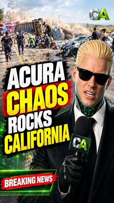 Careening Acura Catapults Chaos Across California Highway